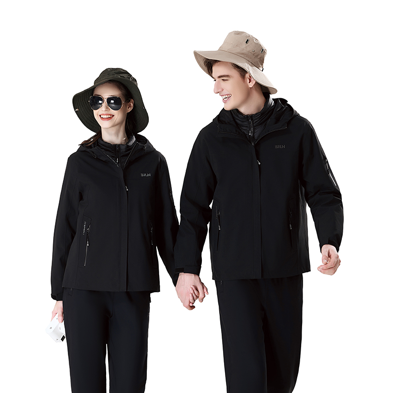 SIUN似韵国际品牌2025冬季新款户外系列羽绒服内搭情侣款冲锋衣