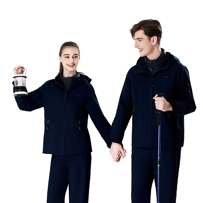 SIUN似韵国际品牌2025冬季新款户外系列羽绒服内搭情侣款冲锋衣